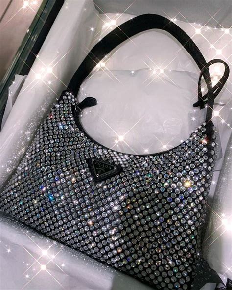 prada glitzer rock|glitter Prada bag.